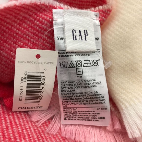Gap Cozy Scarf Multi color One Size Acrylic - Picture 2 of 6